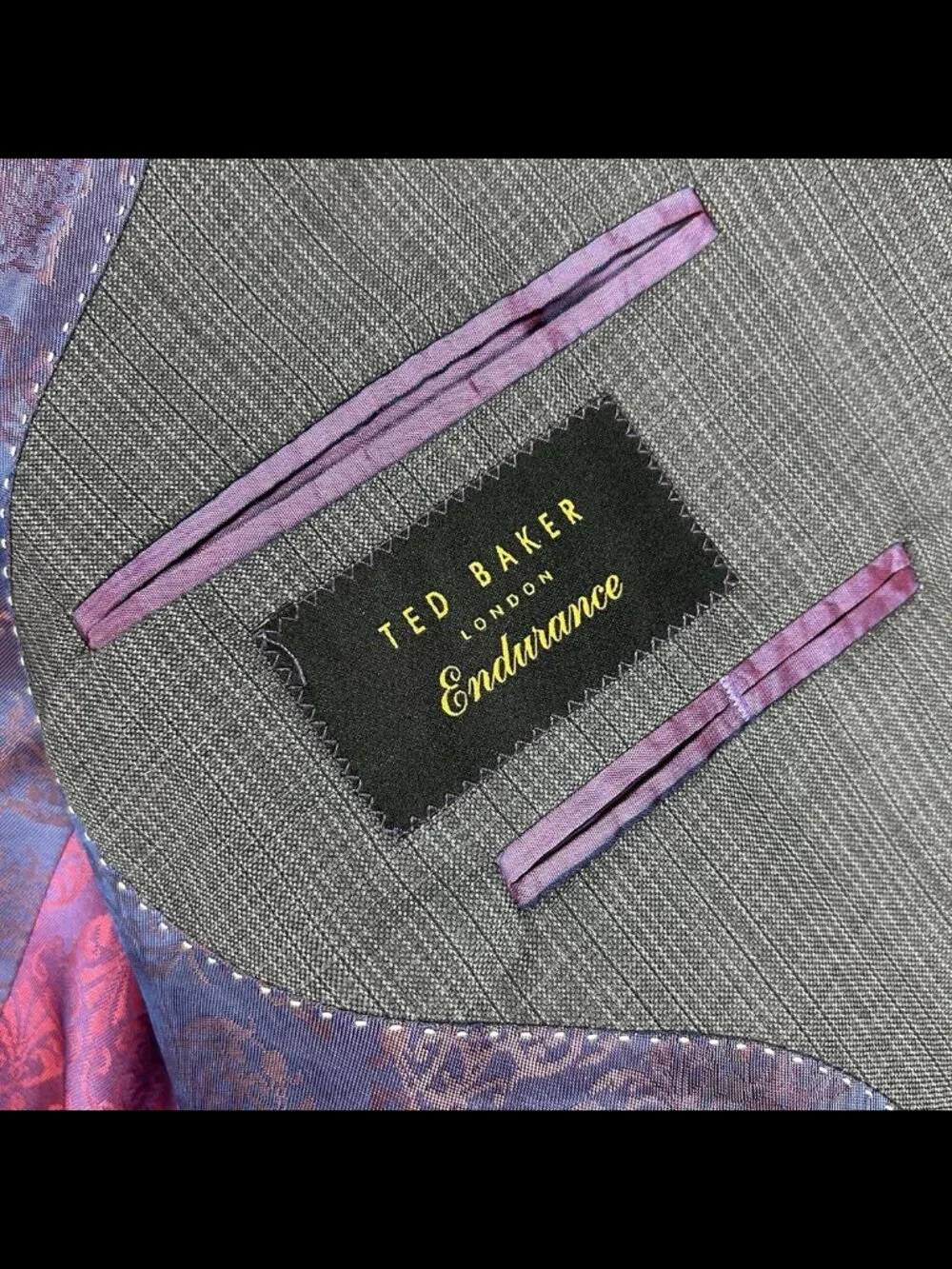 Ted Baker Endurance Blazer Mens 46R Gray Wool‎ Jarrett CT Jacket Sport Coat